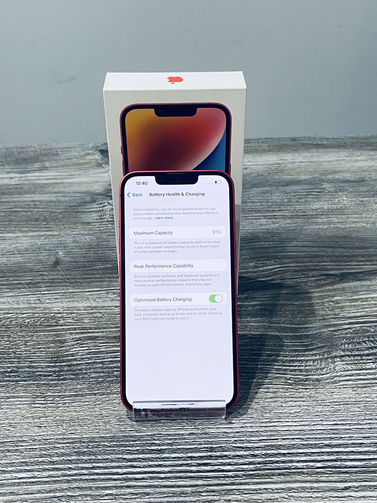 iPhone 14 Red, 256GB, Baterie 91%