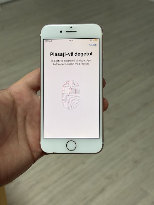 iPhone 7 Rose Gold128GB Neverlock-Amprenta OK-Baterie85%-Functional-OK