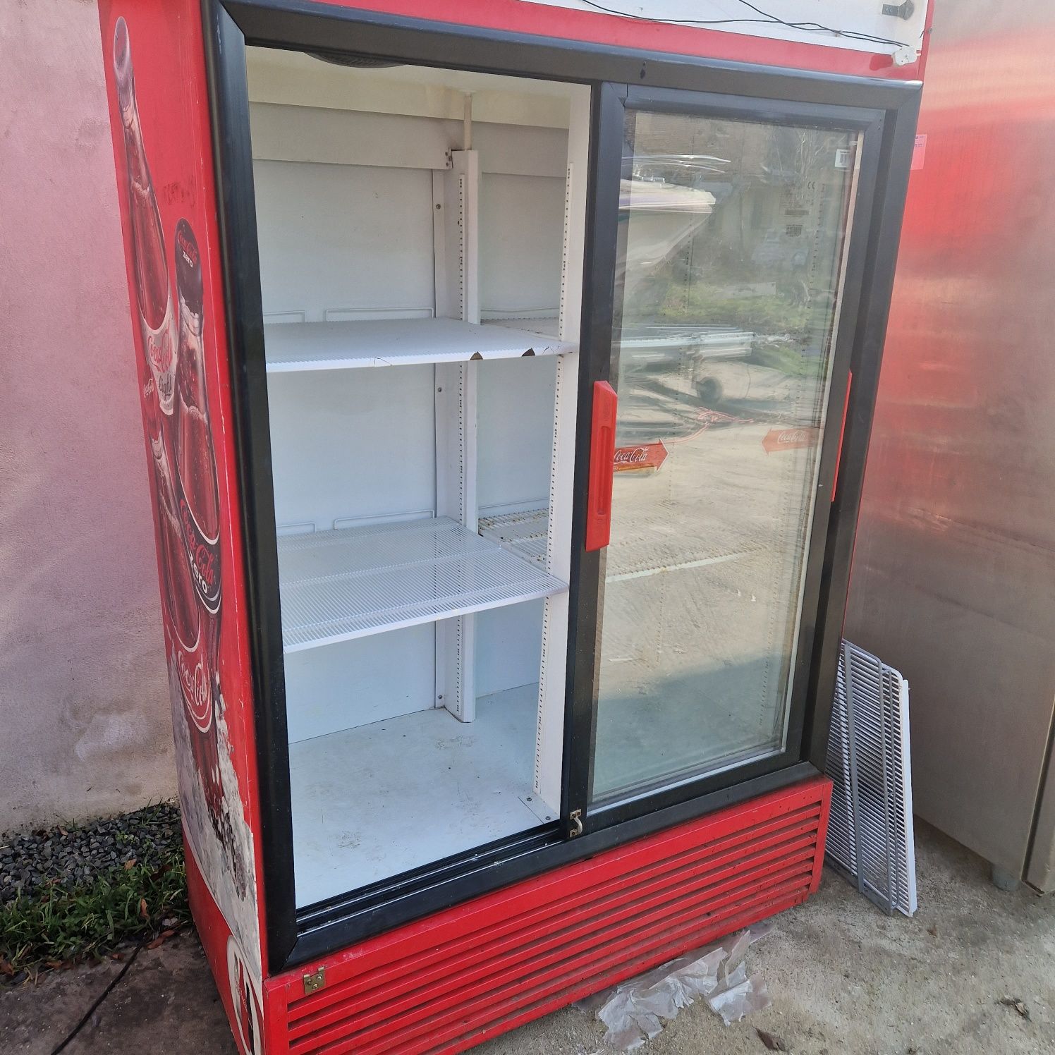 Vitrina rece sau calda, vitrina inox, prezentare, cu banc