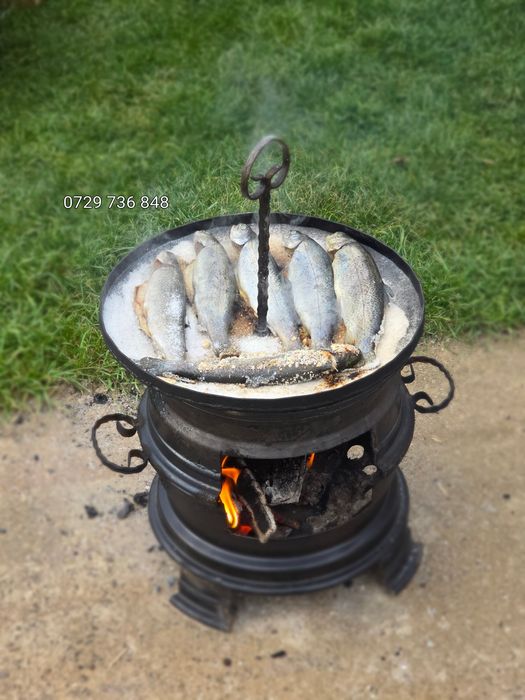 Grătare disc grill ceaune  din fontă  soba pirostrie  jante