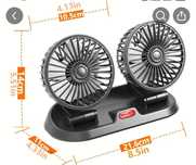 Ventilator auto cu doua capete 12 vati