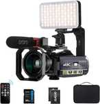 Cameră video ORDRO 4k Wifi pachet 2 baterii husa suport noua