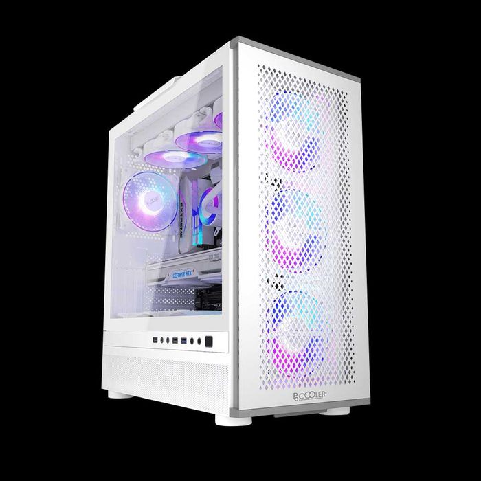 Корпус ATX midi tower PCCooler, MASTER ME200 MESH, (без БП), black