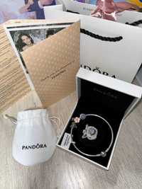 Pandora браслет, подвеска, пасспорт, серебро 925