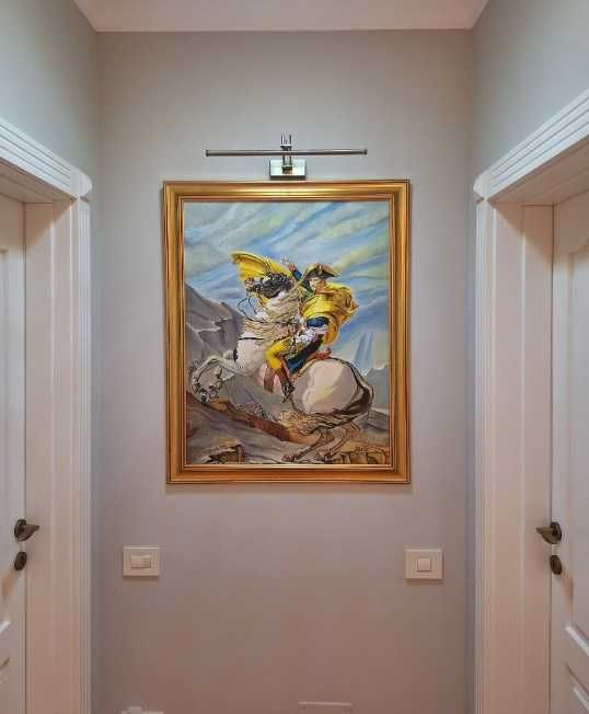 Tablou Ulei pe Panza, 70 x 90cm, Napoleon Traversand Alpii Reproducere