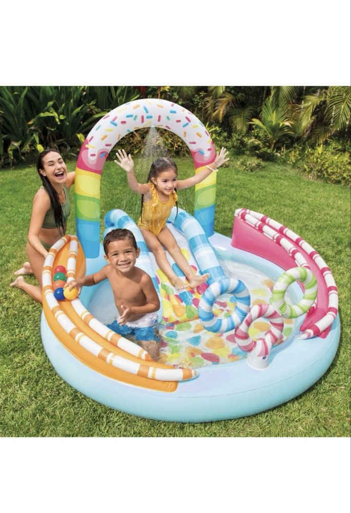 Надуваем басейн Intex - Candy Fun, 170 x 168 x 122 см