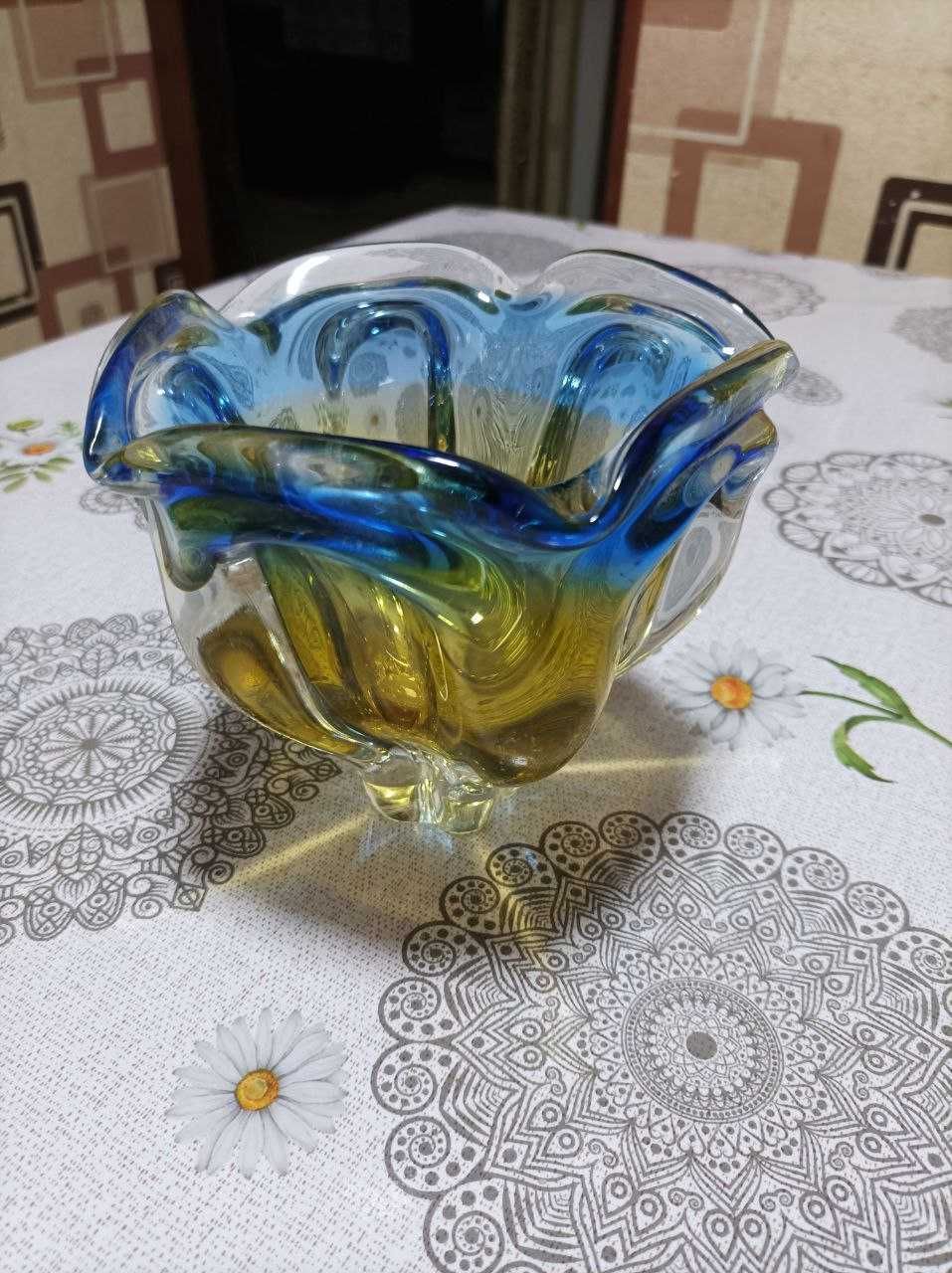 Чешская ваза конфетница