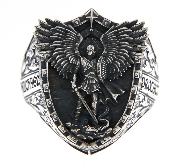 Inel ghiul masiv Arhanghelul Mihail Protector