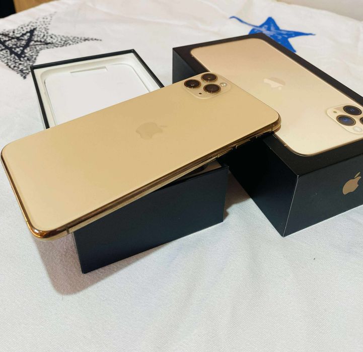 11  Pro Max gold impecabil baterie 100 baterie%