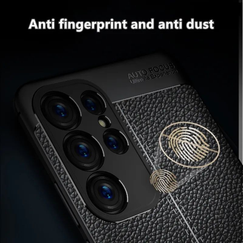 Samsung Galaxy S23 FE / S23 Ultra / S23+ / S23 Лукс кейс кожена шарка