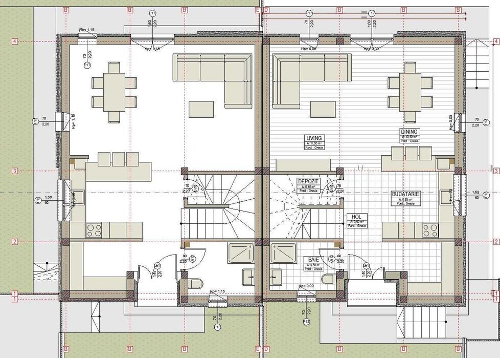 Casa cuplata zona semi centrala cu teren 270mp