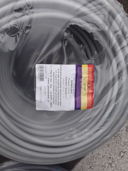 Cablu Electric ignifug CYY-F  3x1,5mm