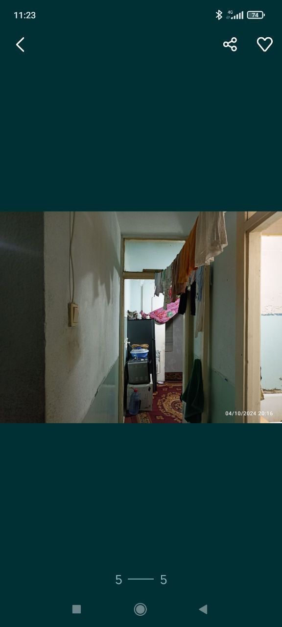 1 xonali kuvartira sotiladi 1 etaj 4etajli doʻm meskambinatda