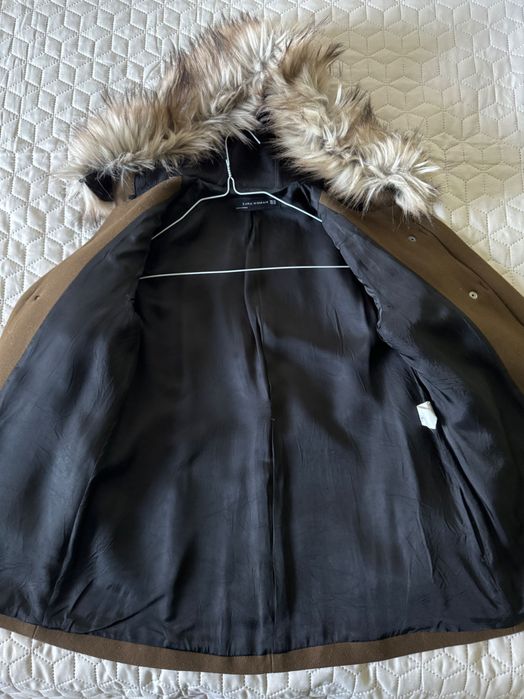 Palton Zara cu gluga