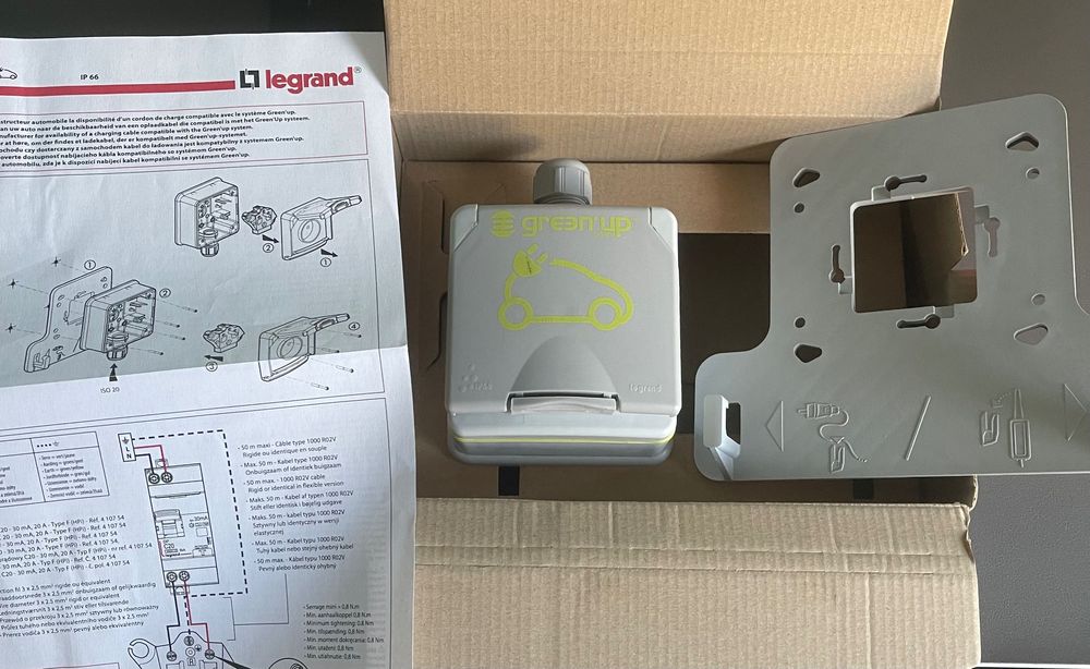 Priza incarcare auto electric Legrand GreenUp 16A 230V 3.7kW IP55