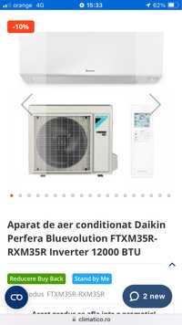 DAIKIN 12000 BTU Inverter Aer Conditionat -Split Perete