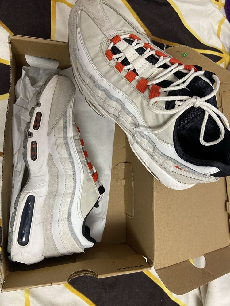 Nike Airmax 95 Double Swoosh Light Bone Habanero