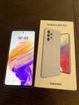 SamsungA53 5G Телефона е като нов, без никакви драскотини.128G памет.