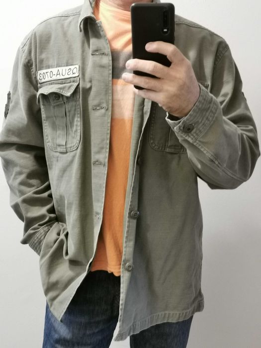 Jacheta-camasa, verde militar, model military, Quiksilver XL