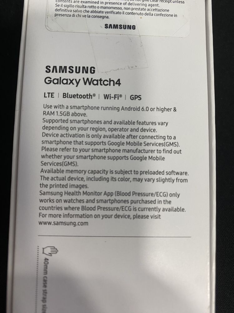 Samsung Galaxy Watch4  40 mm LTE Resigilat