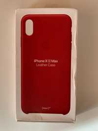Оригинален кожен калъф за Ipone XS Max - червен Product Red