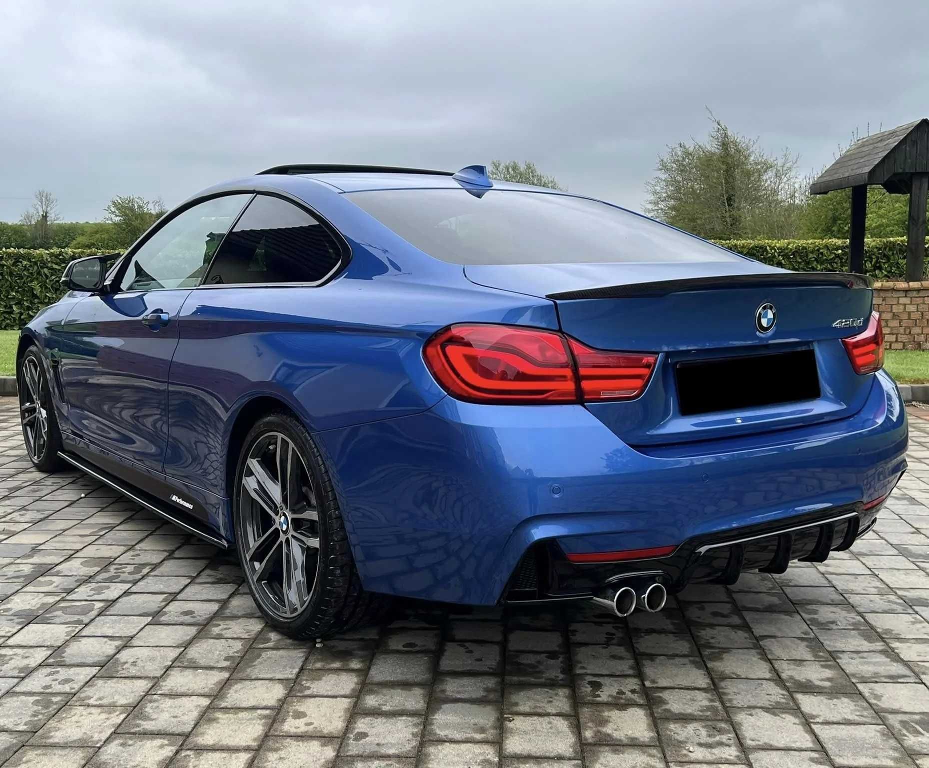 Difuzor Bara Spate M Performance BMW F32 F33 F36,Evacuare Dubla Stanga