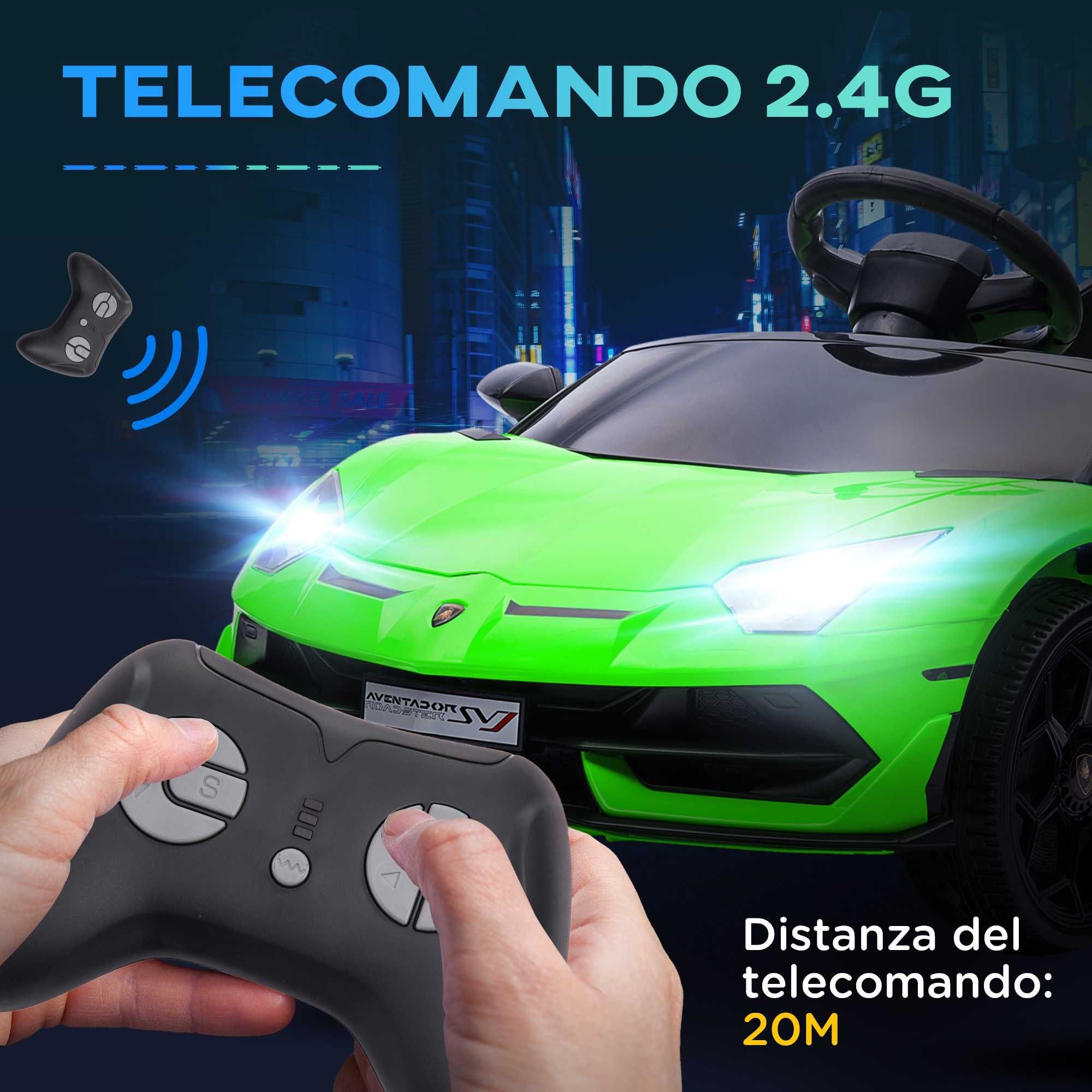 Лицензирана Акумулаторна Кола Lamborghini Aventador,12V/4.5AH,R/C 2.4G