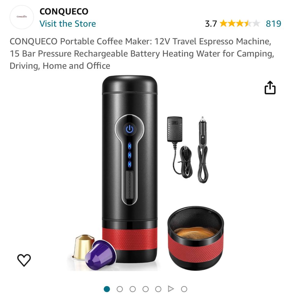 aparat de cafea portabil