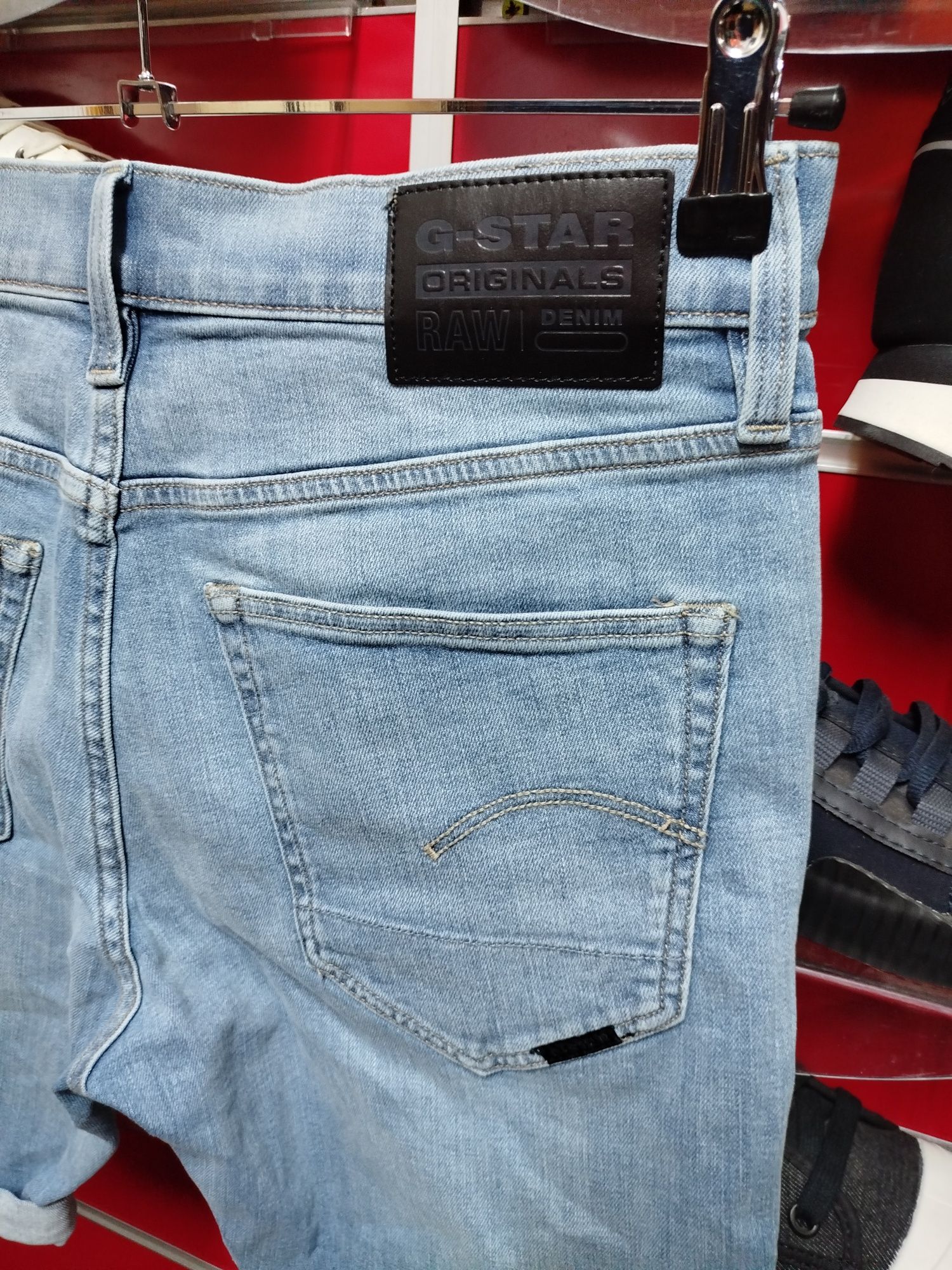 Къси дънки G-Star Raw 3301 Slim W31 W32 W33 нови мъжки
