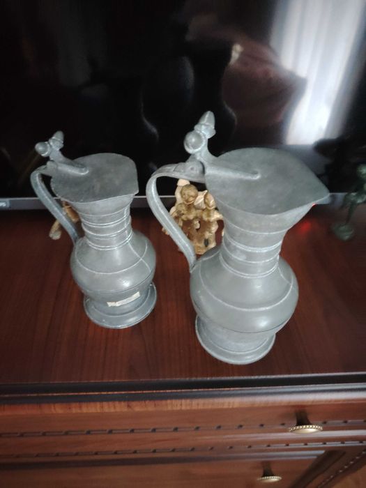 Pereche de halbe vechi din antimoniu