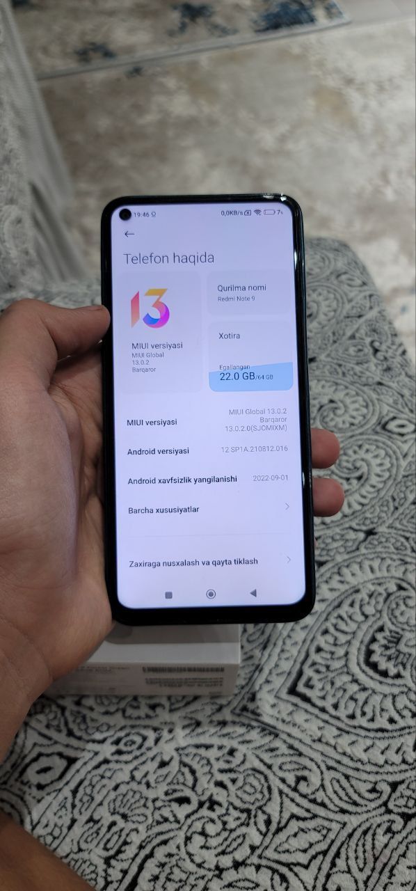 Redmi note 9 Sotiladi