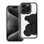 Husa iPhone 16 / 16 Pro / Pro Max - Black TEDDY BEAR