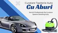 curatare tapiterie auto cu aburi spalare interior canapele, fotolii