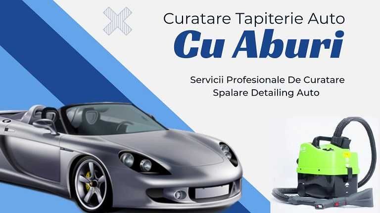 curatare tapiterie auto cu aburi spalare interior canapele, fotolii