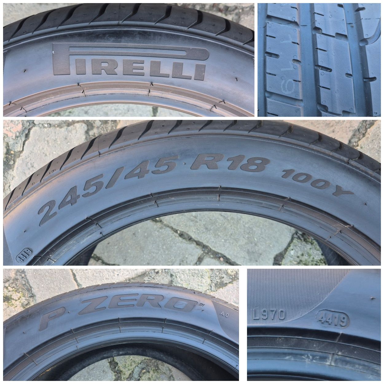 O bucată 245/45 R18 vară - una Pirelli