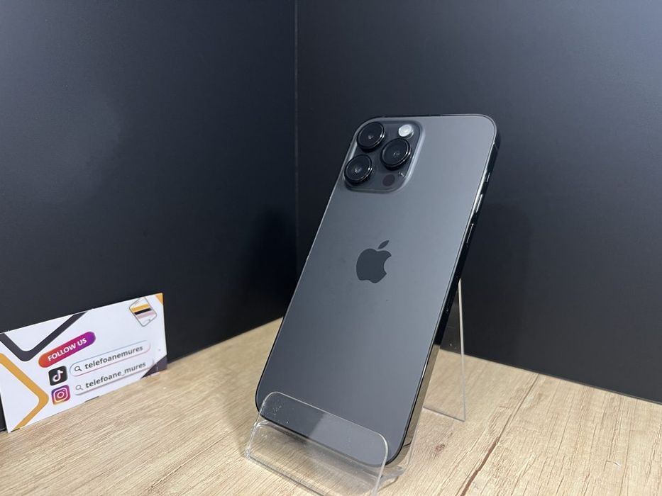 iPhone 14 Pro Max 128Gb Space Black Second-Hand Satisfăcător 3 ani gar