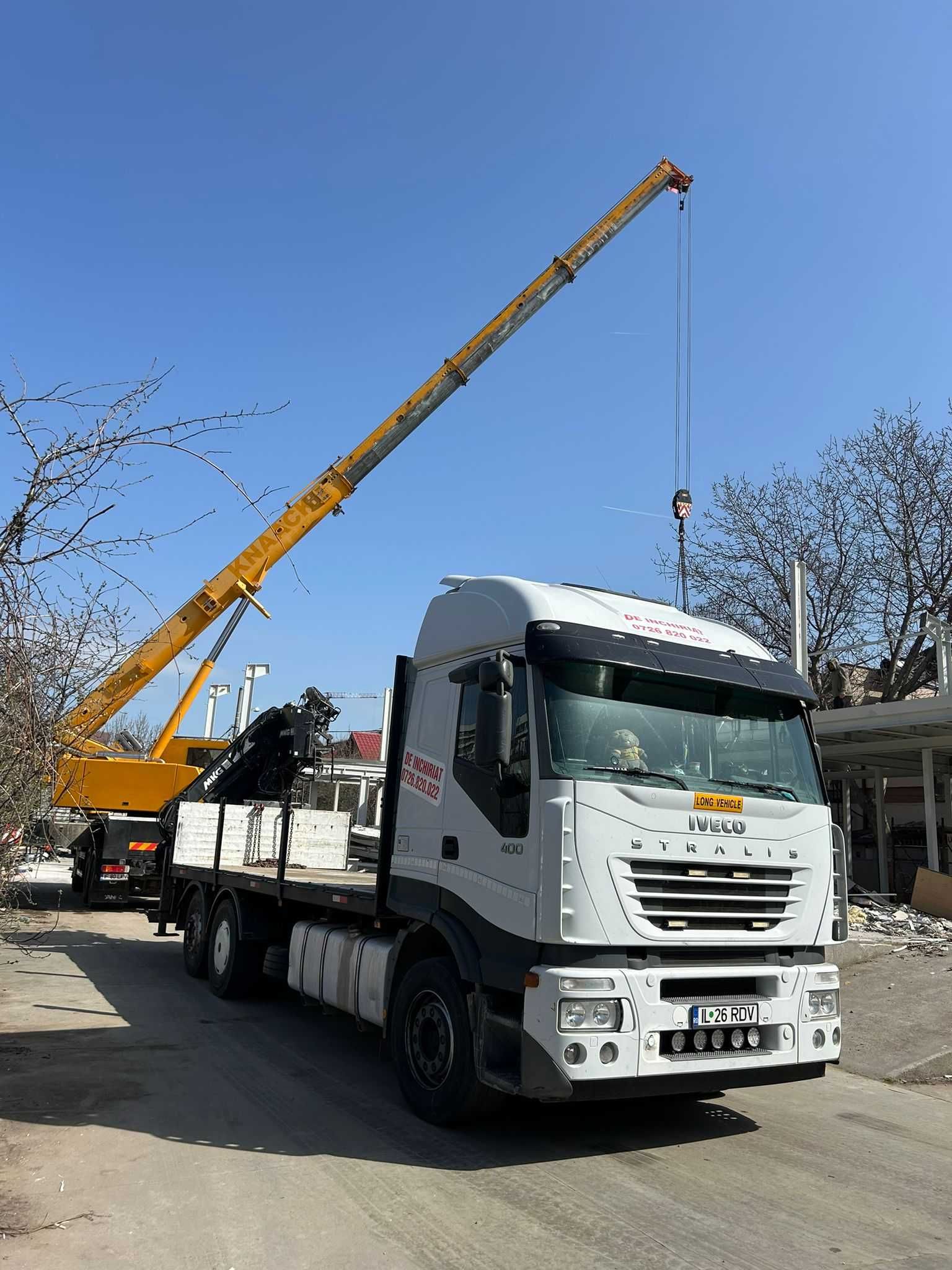 Inchiriez automacara cu platforma, Prestari servicii de santier