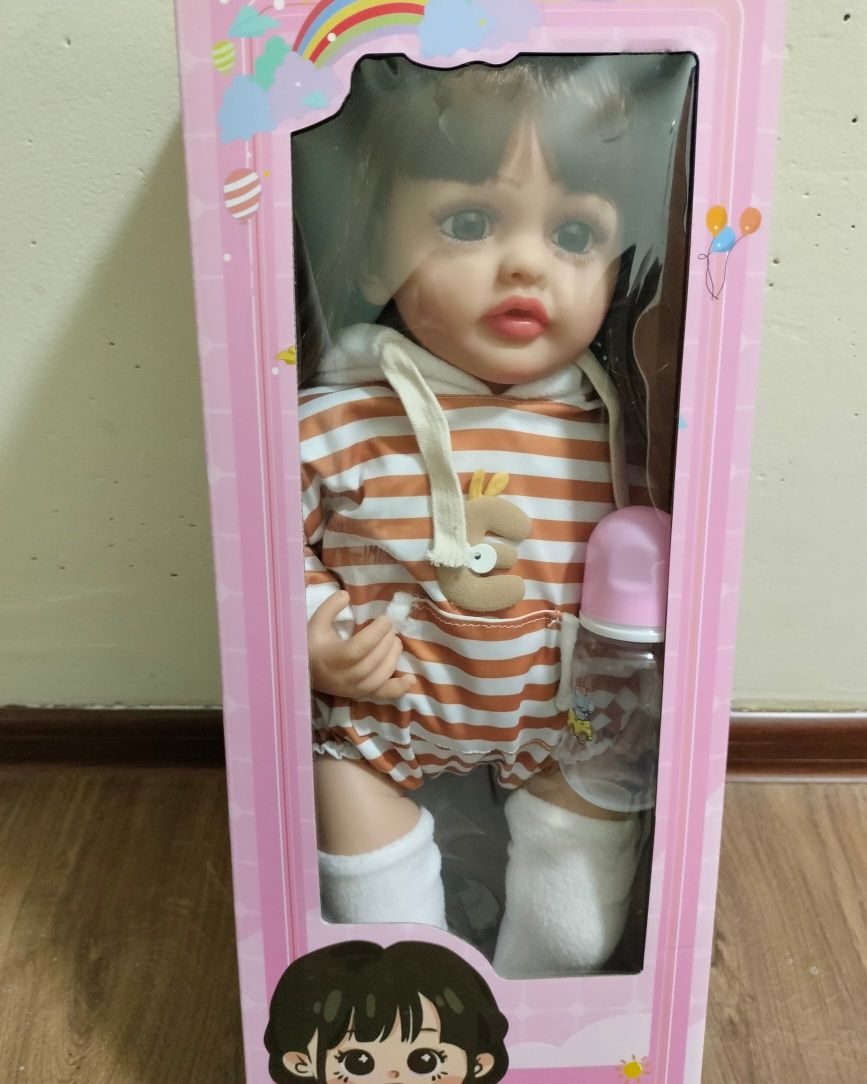 Кукла Реборн интерактивная говорящая.55 см