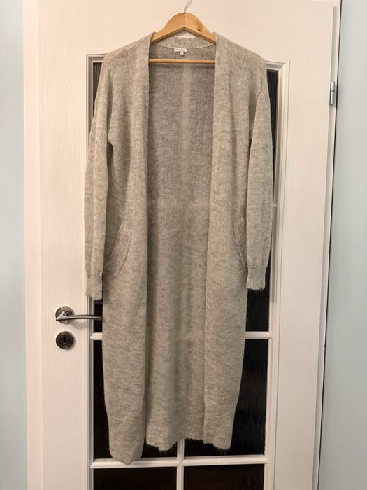 Дълга жилетка с вълна и мохер