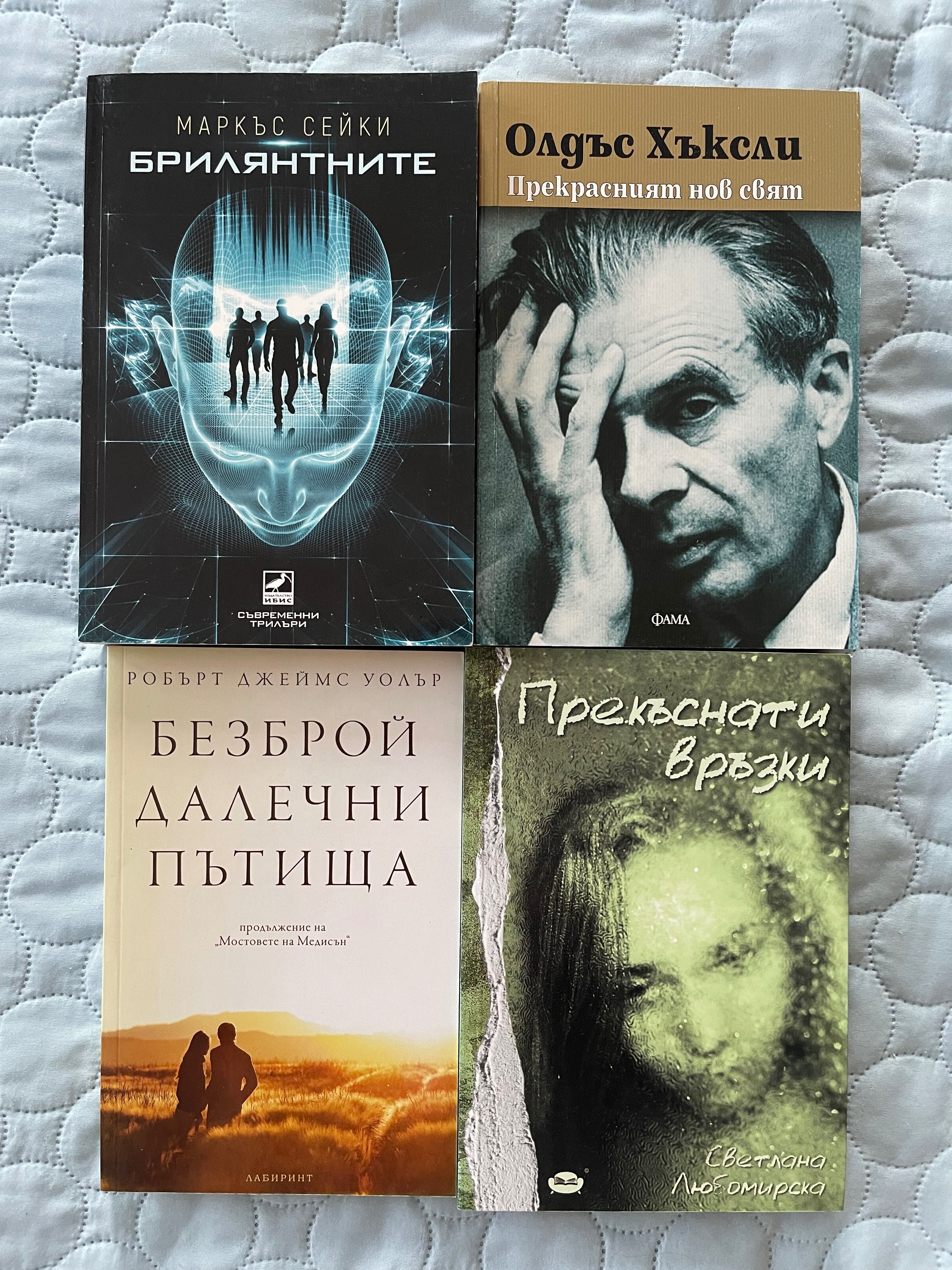 Книги- Брилянтните, Безброй далечни пътища, Прекъснати връзки и др