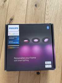 Set 3 spoturi LED Philips Hue 3x5.7W 1050lm White and Color Ambiance