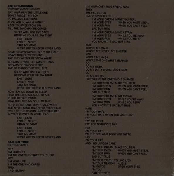CD Metallica - Metallica 1991