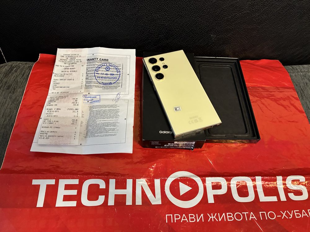 ***512GB Samsung S24 Ultra 12GB Гаранция Technopolis до 2026 г.