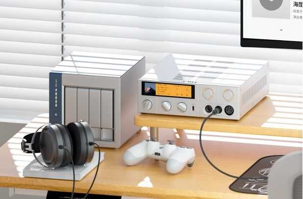 DAC AMP FiiO K17, Balansat XLR, Streamer, EQ, Nou, Cutie, Garantie