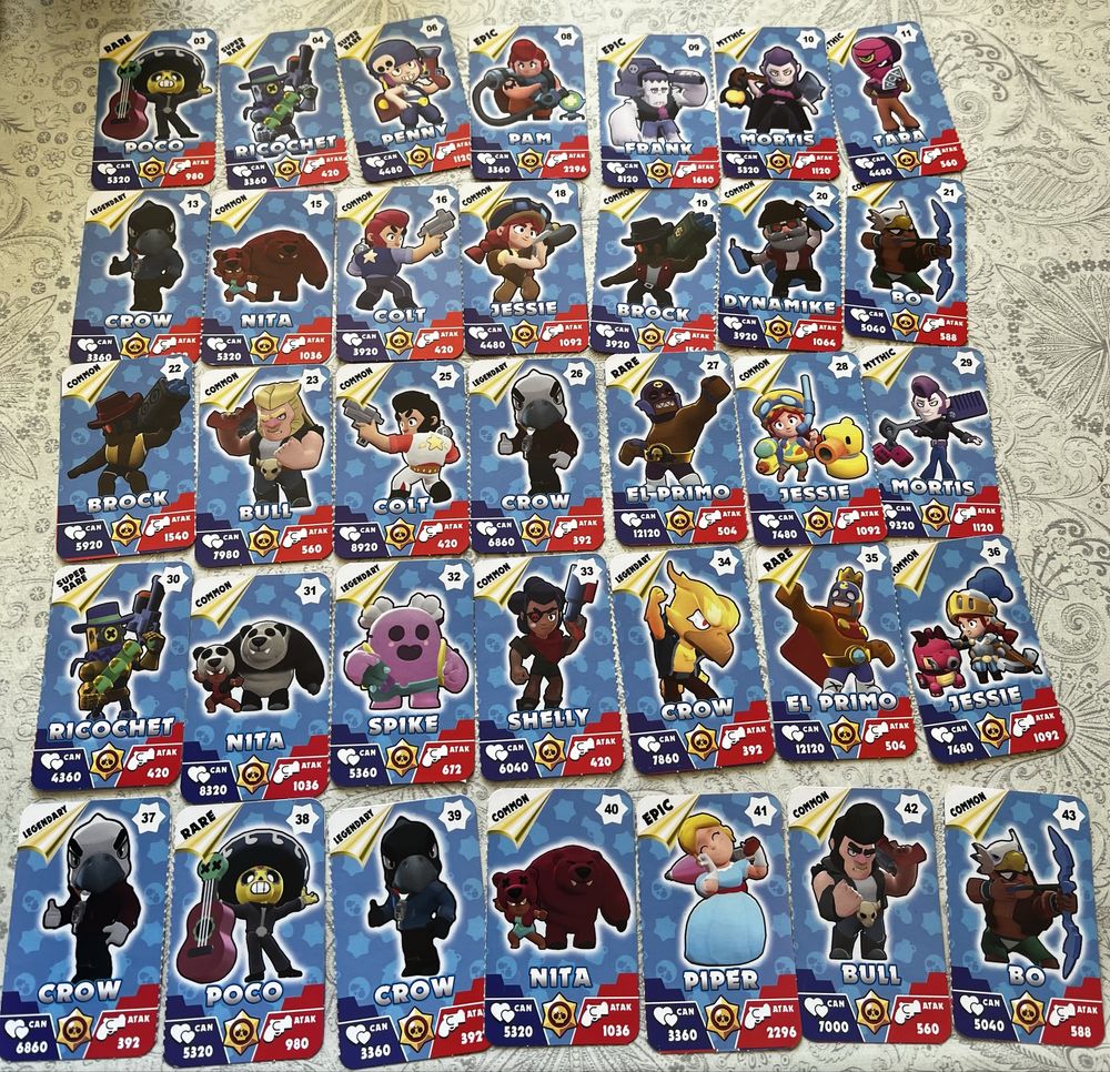 Brawl stars cards Брол старс карти