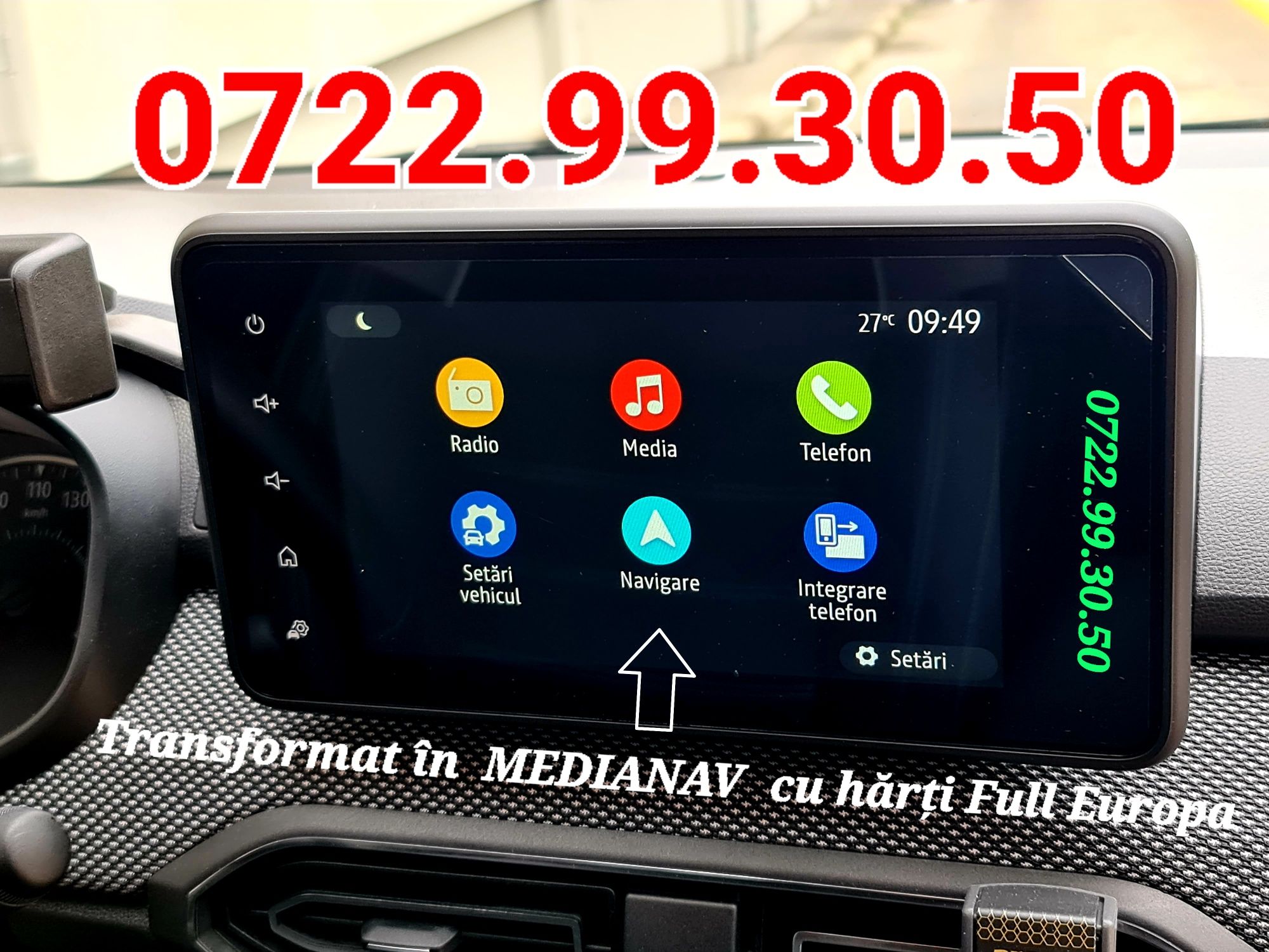 Dacia MN.4 Media Display MediaNav Hărți Logan 3 Duster Sandero Jogger