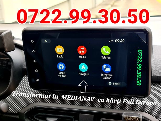 Navi Dacia Media Display MN.4 Media Nav Hărți Logan 3 Duster 3 Sandero