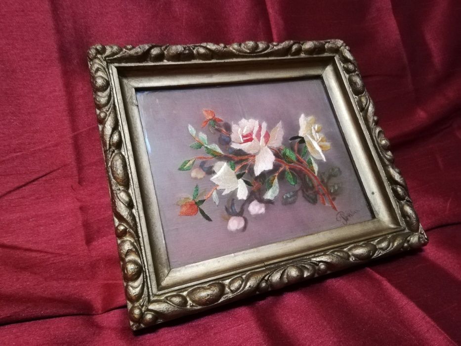 Tablou tesut pe matase