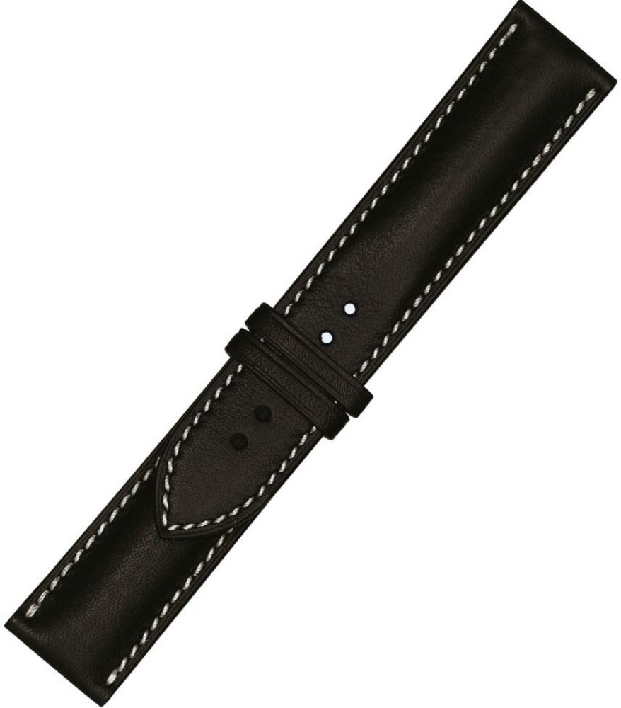 Curea piele ceas Longines 21/18mm neagra/maro