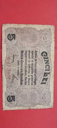 Bancnota 5 lei 1917